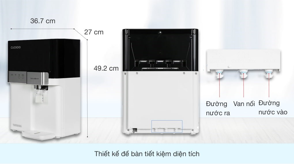 Máy lọc nước RO Cuckoo CP-RRP701MBK 4 lõi