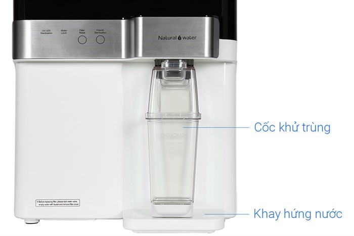 Máy lọc nước RO Cuckoo CP-RRP701MBK 4 lõi Màu Trắng - Đen