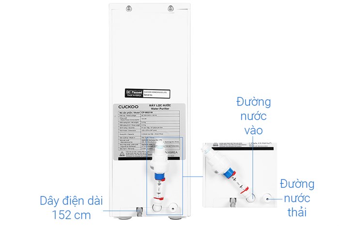 Máy lọc nước UF Cuckoo CP-M021W 3 lõi