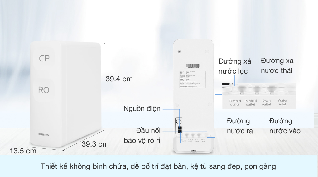 Máy lọc nước RO Philips AUT2015 2 lõi