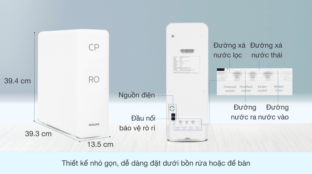 Máy lọc nước RO Philips AUT3015 2 lõi
