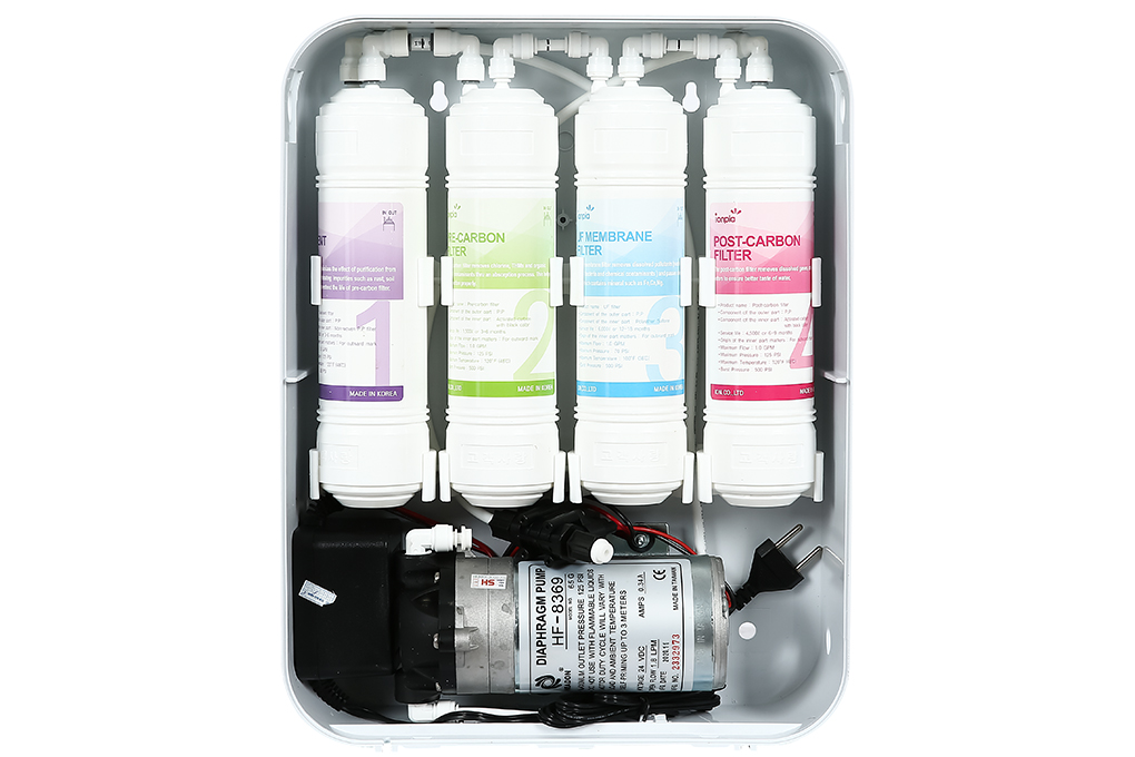 Máy lọc nước UF IONPIA ION-UFS4P 4 lõi Màu Trắng - Đỏ