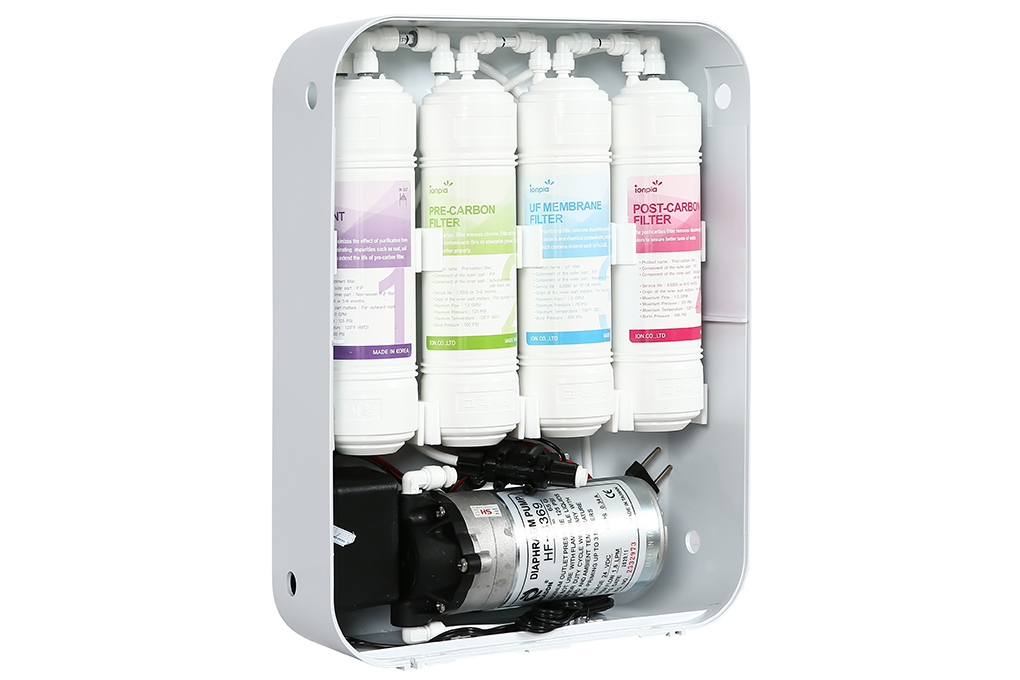 Máy lọc nước UF IONPIA ION-UFS4P 4 lõi Màu Trắng - Đỏ
