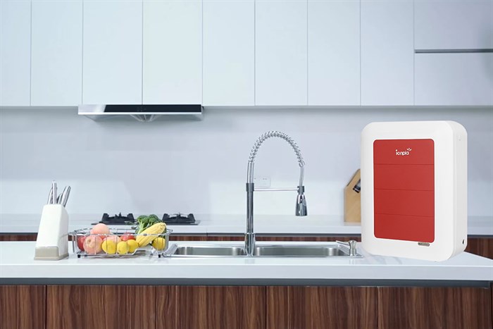 Máy lọc nước UF IONPIA ION-UFS4P 4 lõi Màu Trắng - Đỏ