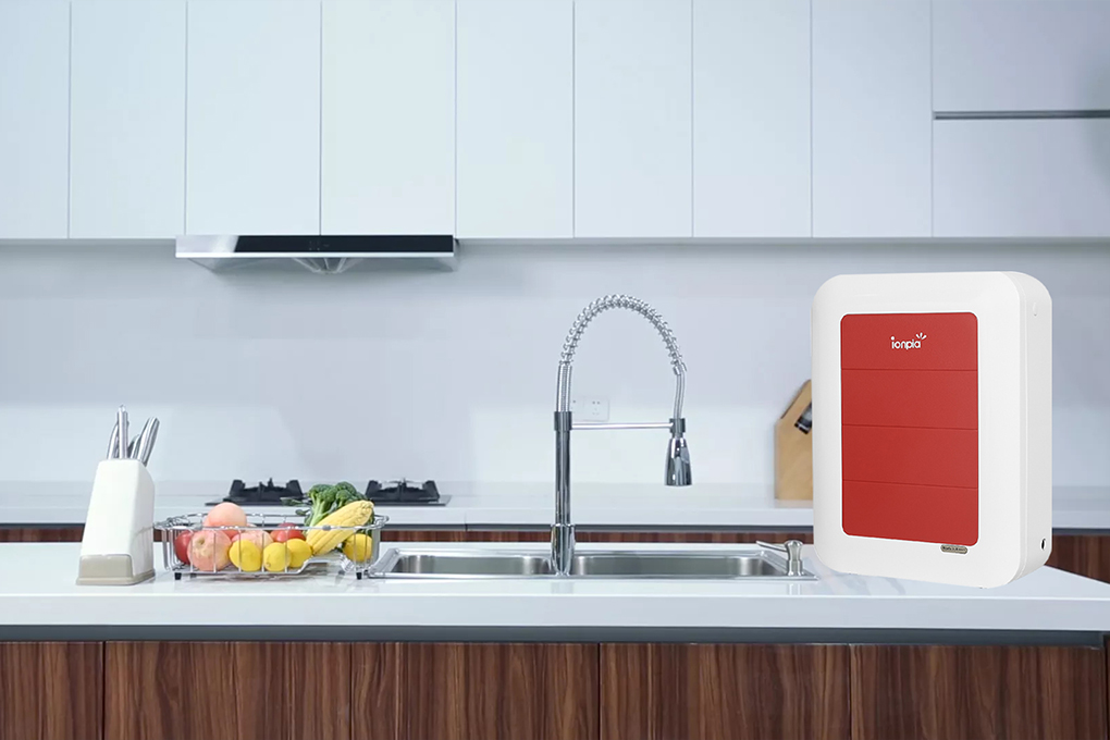 Máy lọc nước UF IONPIA ION-UFS4P 4 lõi Màu Trắng - Đỏ