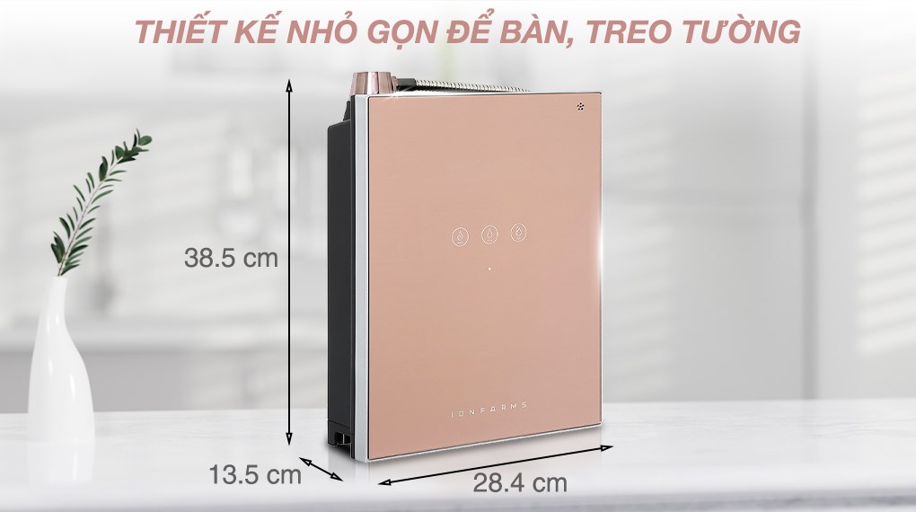 Máy lọc nước điện giải ion kiềm IonFarms Alpha-1500 2 lõi 5 tấm điện cực