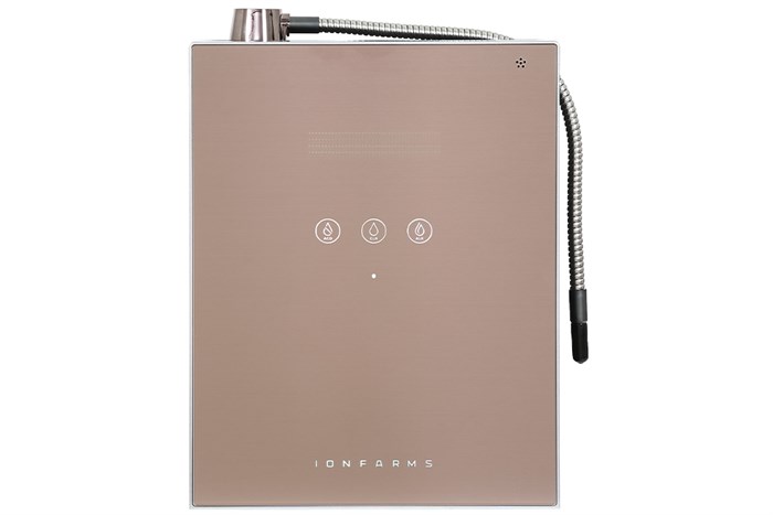 Máy lọc nước điện giải ion kiềm IonFarms Alpha-1500 2 lõi 5 tấm điện cực Màu Vàng Hồng