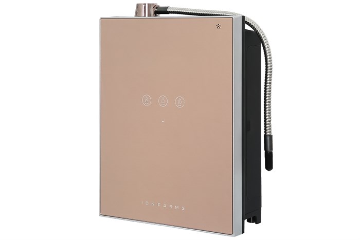 Máy lọc nước điện giải ion kiềm IonFarms Alpha-1500 2 lõi 5 tấm điện cực Màu Vàng Hồng