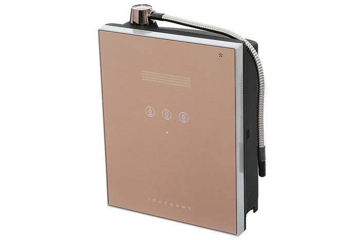 Máy lọc nước điện giải ion kiềm IonFarms Alpha-1500 2 lõi 5 tấm điện cực Màu Vàng Hồng