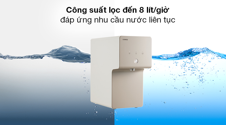 Máy lọc nước RO Coway P-6320R 4 lõi - Công suất lọc đạt 8 lít/giờ