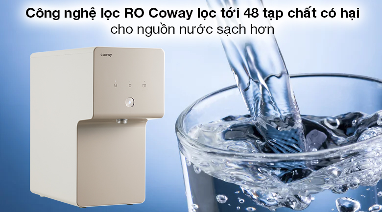 Máy lọc nước RO Coway P-6320R 4 lõi - Công nghệ lọc RO của Coway lọc sạch tới 48 tạp chất có hại