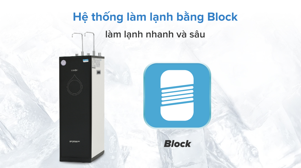 Máy lọc nước RO nóng nguội lạnh Karofi Optimus Duo O-D138 8 lõi