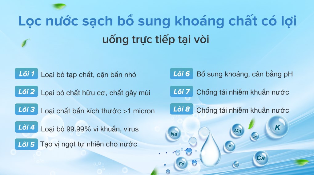 Máy lọc nước RO nóng nguội lạnh Karofi Optimus Duo O-D138 8 lõi
