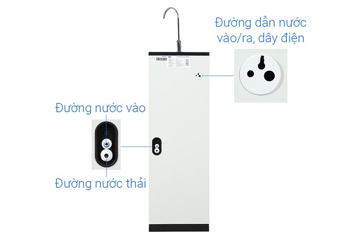 Máy lọc nước RO Sunhouse SHA8879K 8 lõi Màu Đen
