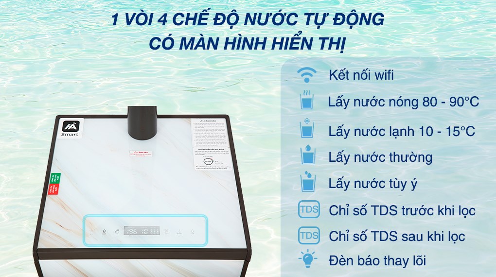 Máy lọc nước RO nóng nguội lạnh Toshiba TWP-W1905SV(MB) 3 lõi - 5