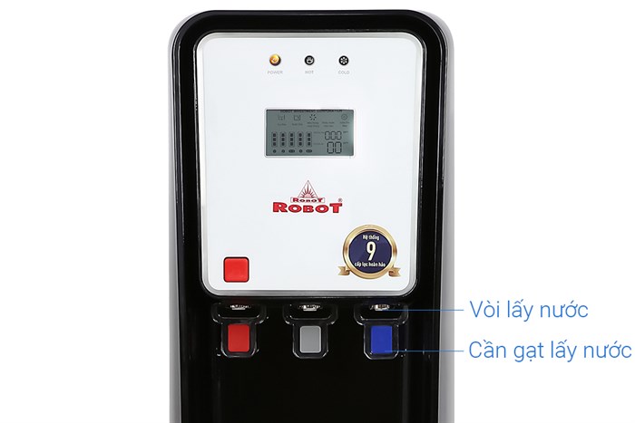 Máy lọc nước RO nóng nguội lạnh ROBOT GRAND-X9WKUR 9 lõi Màu Trắng
