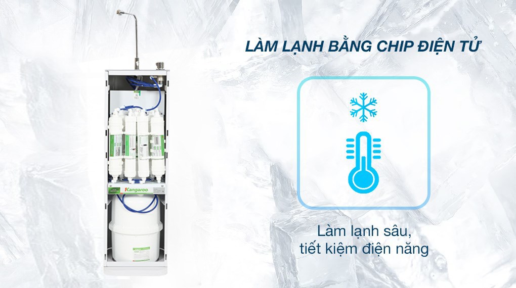 Máy lọc nước RO nóng nguội lạnh Hydrogen Kangaroo KG100HS 7 lõi