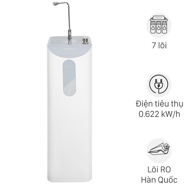 Máy lọc nước RO nóng nguội lạnh Hydrogen Kangaroo KG100HS 7 lõi