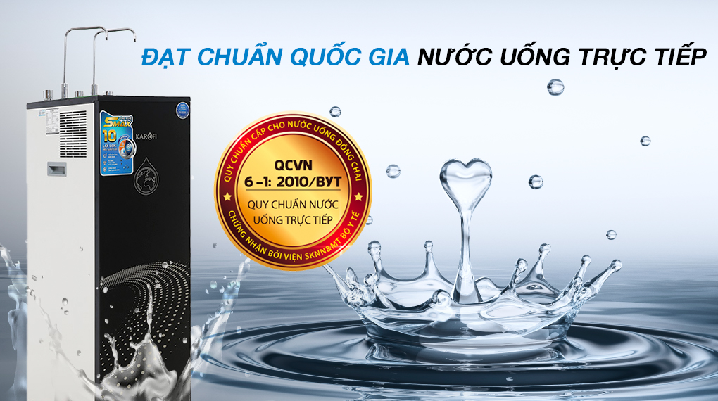 Đạt chứng nhận nước sạch của Bộ Y Tế