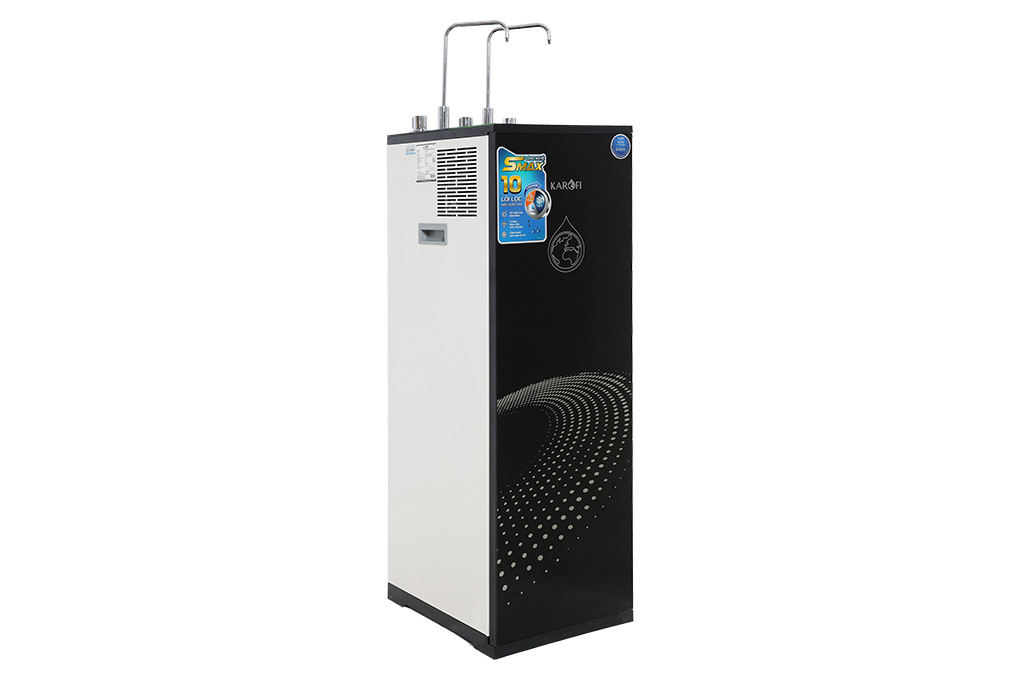 Máy lọc nước RO nóng nguội lạnh Karofi KAD-X60 10 lõi Màu Đen