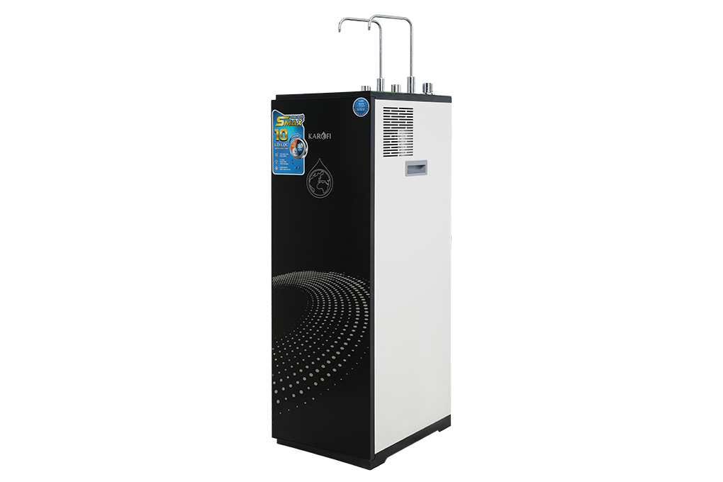 Máy lọc nước RO nóng nguội lạnh Karofi KAD-X60 10 lõi Màu Đen