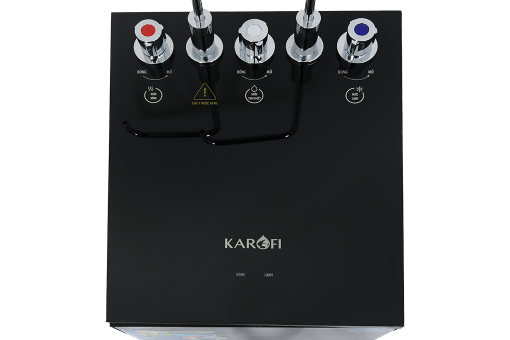 Máy lọc nước RO nóng nguội lạnh Karofi KAD-X60 10 lõi Màu Đen