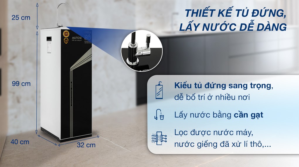 Máy lọc nước RO Mutosi MP-E100S 10 lõi