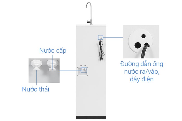 Máy lọc nước RO Mutosi MP-E100S 10 lõi Màu Đen