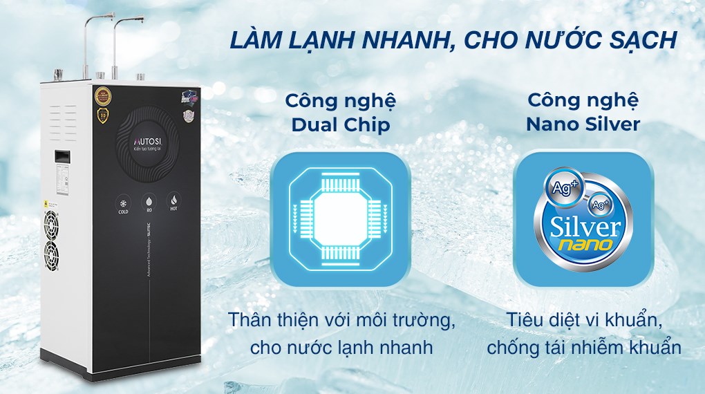 Máy lọc nước RO nóng lạnh Mutosi MP-E6100MHC 10 lõi