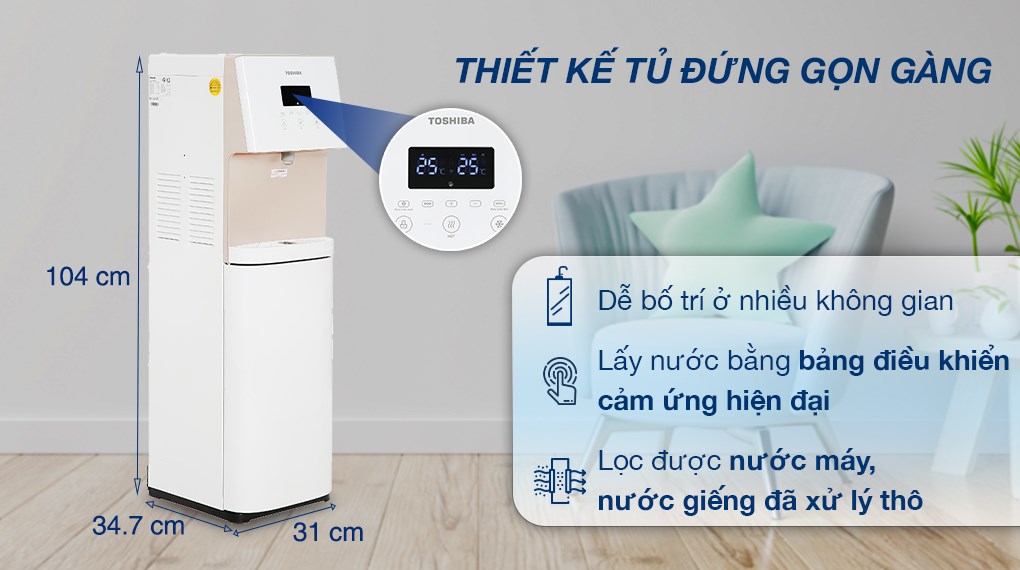 Máy lọc nước RO Toshiba TWP-W1630SVN 7 lõi