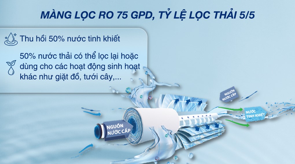 Máy lọc nước RO Toshiba TWP-W1630SVN 7 lõi