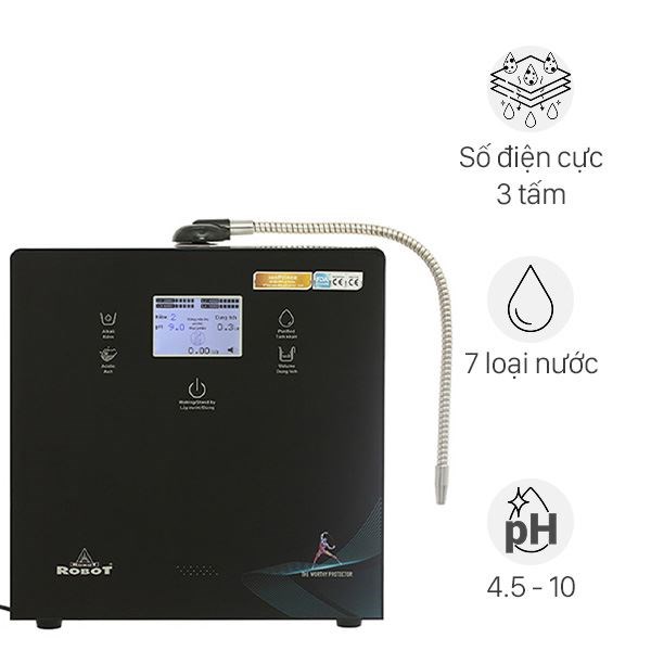 Máy lọc nước điện giải ion kiềm ROBOT IonPrince 37X 3 tấm điện cực