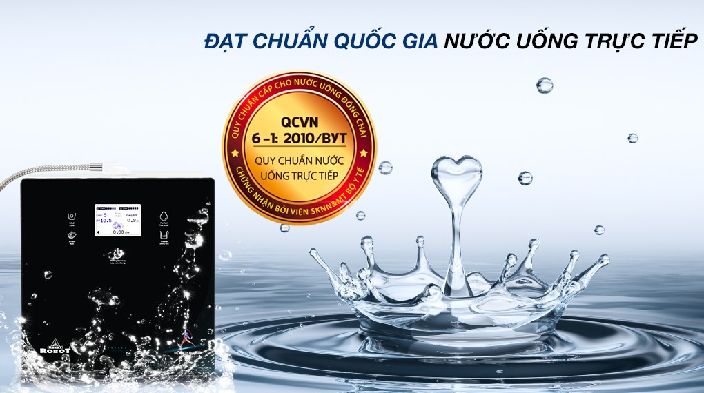 Máy lọc nước điện giải ion kiềm ROBOT IonPrince 37X 3 tấm điện cực