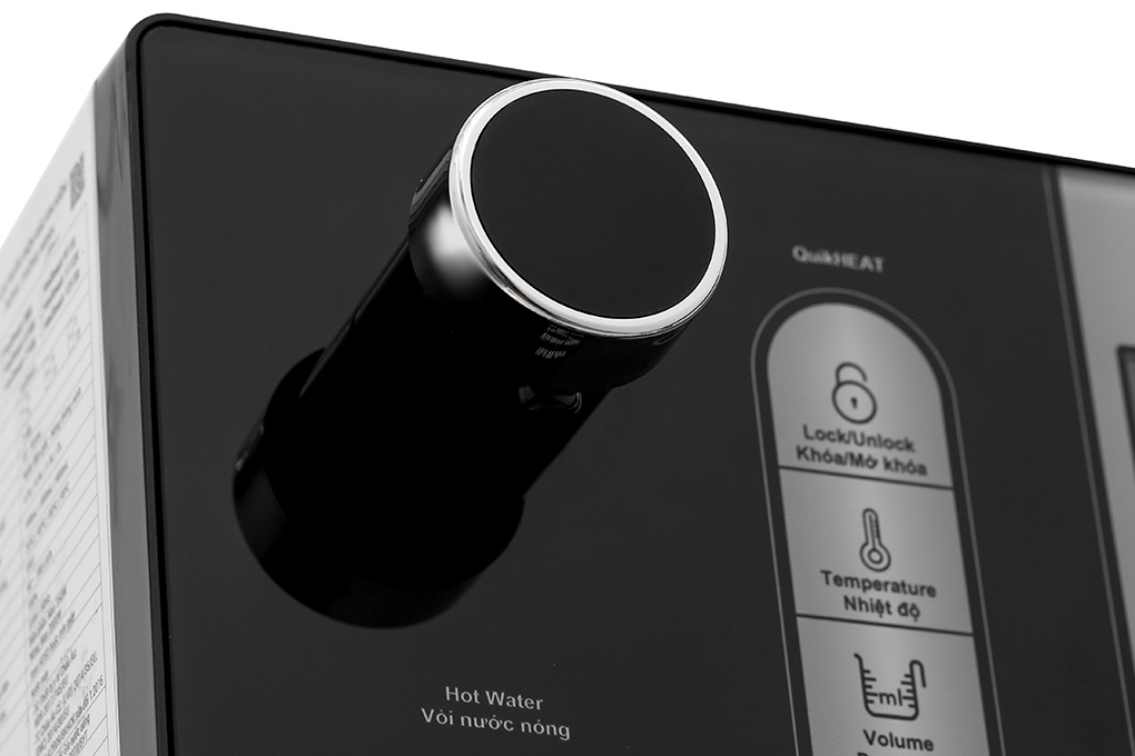 Máy lọc nước điện giải ion kiềm nóng nguội ROBOT IonSmart 510X 5 tấm điện cực Màu Đen