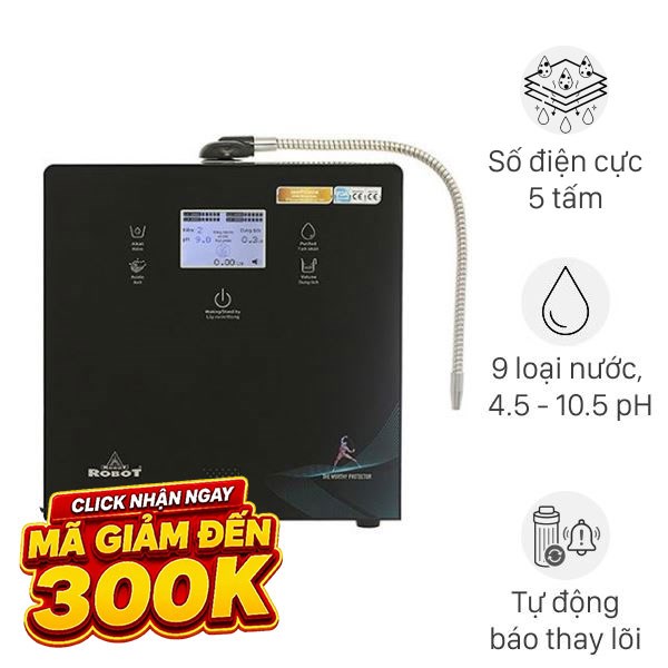 Máy lọc nước điện giải ion kiềm ROBOT IonPrince 59X 5 tấm điện cực
