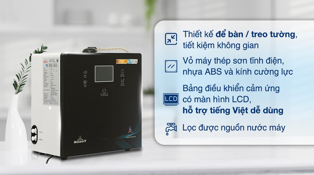 Máy lọc nước điện giải ion kiềm ROBOT IonPrince 79X 7 tấm điện cực