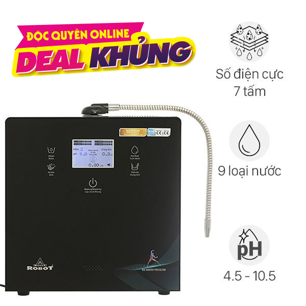 Máy lọc nước điện giải ion kiềm ROBOT IonPrince 79X 7 tấm điện cực