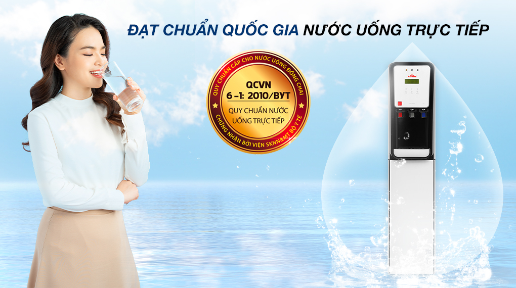 Máy lọc nước điện giải ion kiềm nóng nguội lạnh Robot UHC-6711X - Nước sạch