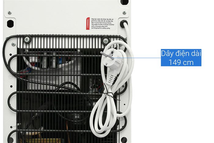 Máy lọc nước điện giải ion kiềm nóng nguội lạnh ROBOT UHC-6711X 4 lõi 7 tấm điện cực Màu Trắng - Đen