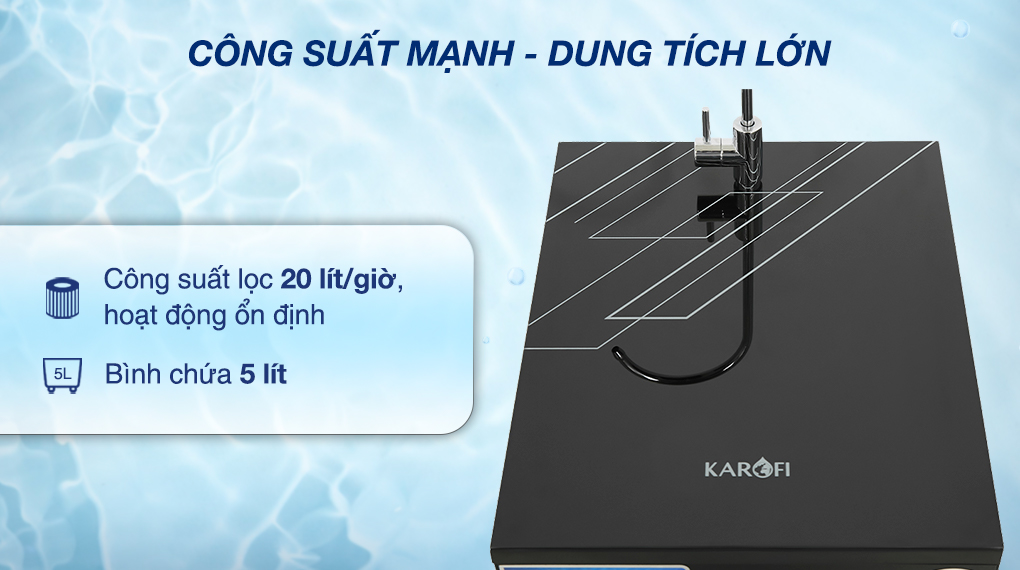 Máy lọc nước RO Karofi KAQ-X26 - Công suất