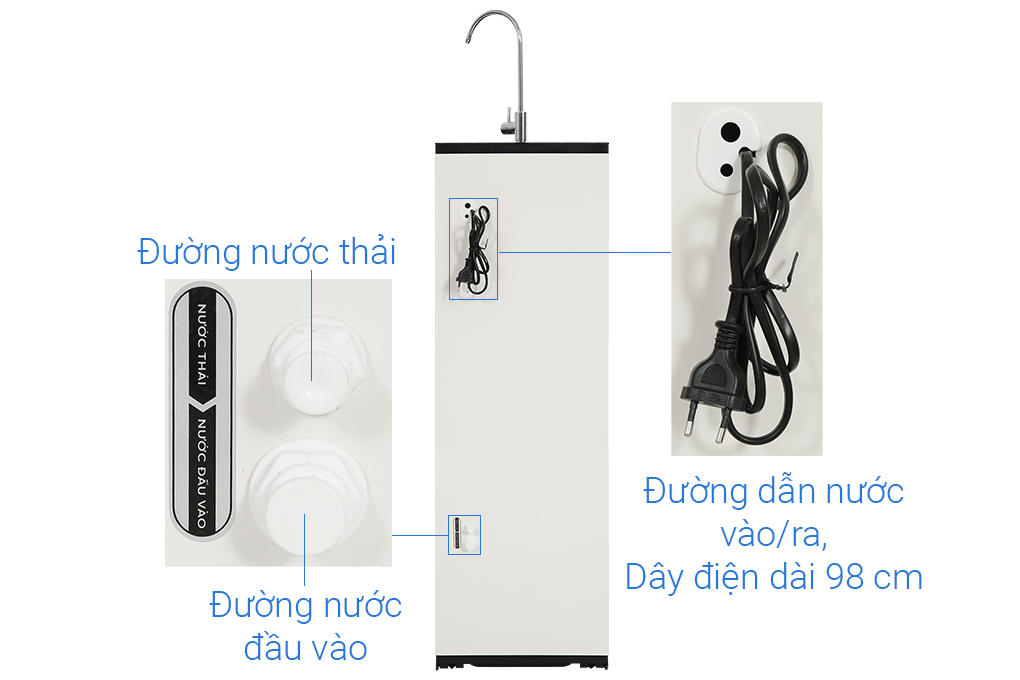 Máy lọc nước RO Karofi KAQ-X26 10 lõi Màu Đen