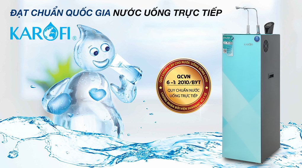 Máy lọc nước RO nóng nguội lạnh Hydrogen Karofi KAD-N91 10 lõi - 5