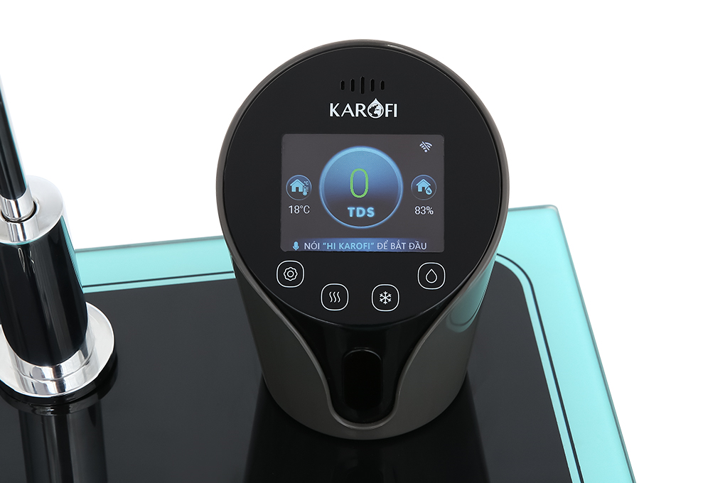 Máy lọc nước RO nóng nguội lạnh Hydrogen Karofi KAD-N91 10 lõi Màu Xanh