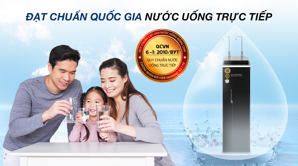 Máy lọc nước RO nóng nguội lạnh Hydrogen Mutosi Pro Plus MP-F081-HC4H5 8 lõi