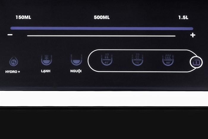 Máy lọc nước RO nóng nguội lạnh Hydrogen Mutosi Pro MP-F081-HC4H3 8 lõi Màu Đen