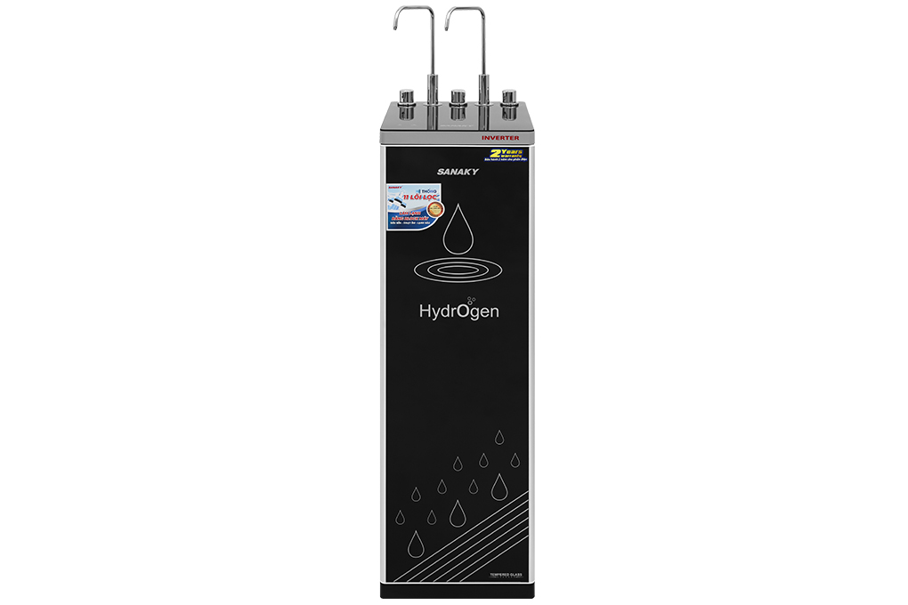Máy lọc nước RO nóng nguội lạnh Sanaky Inverter VH102HP3 11 lõi Màu Trắng - Đen