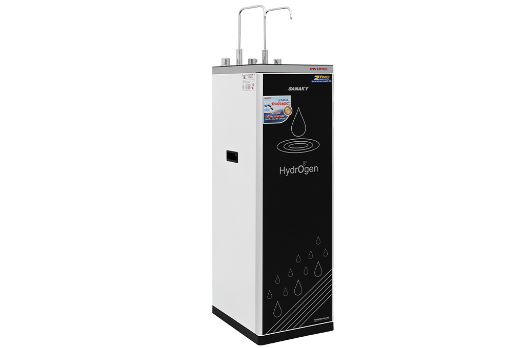 Máy lọc nước RO nóng nguội lạnh Sanaky Inverter VH102HP3 11 lõi Màu Trắng - Đen