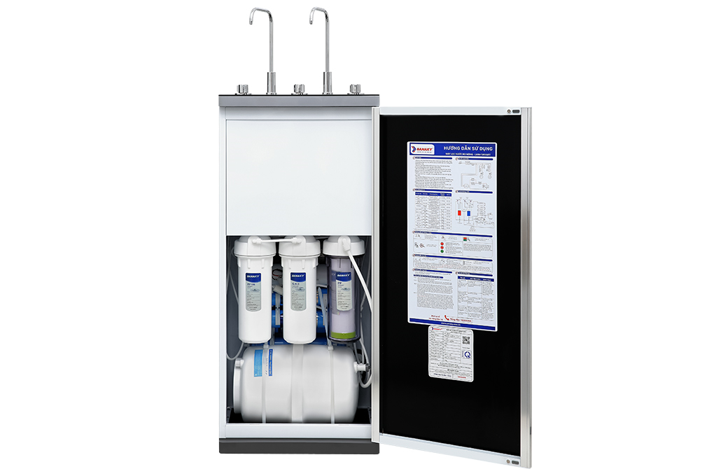 Máy lọc nước RO nóng nguội lạnh Sanaky VH202HY 11 lõi Màu Trắng - Đen