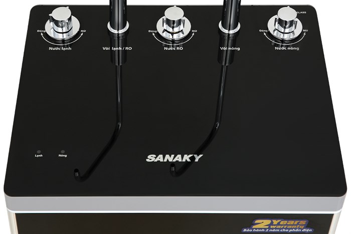 Máy lọc nước RO nóng nguội lạnh Sanaky VH202HY 11 lõi Màu Trắng - Đen