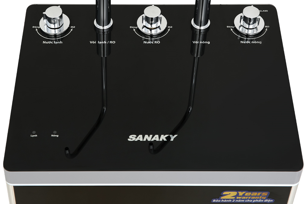 Máy lọc nước RO nóng nguội lạnh Sanaky VH202HY 11 lõi Màu Trắng - Đen